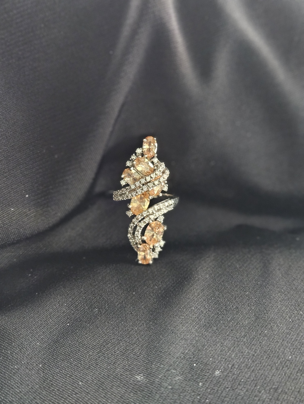 Elegant Gold and Sterling Silver Women's Ring